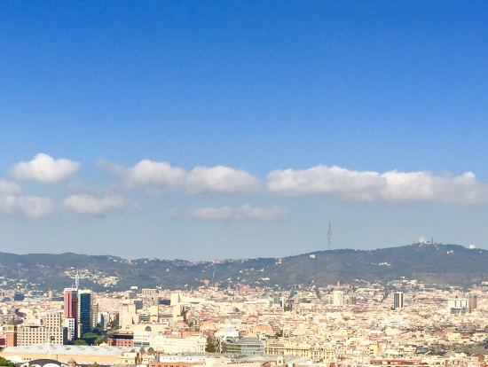 ミロ美術館は、バルセロナも展望出来ます。