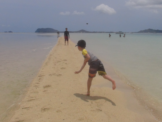 天使の海でキャッチボール!