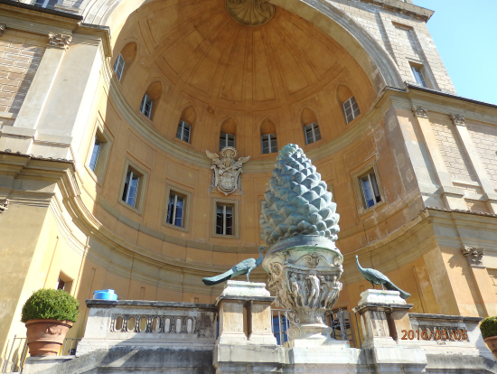 松ぼっくりの中庭