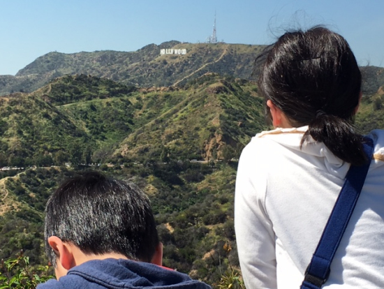 グリフィス天文台からHOLLYWOODサインを望みます