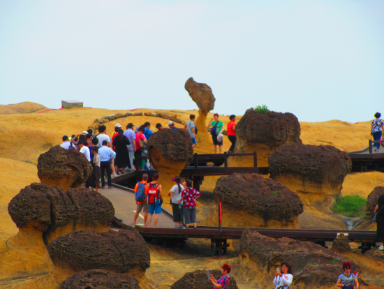 野柳地質公園の不思議な奇石達