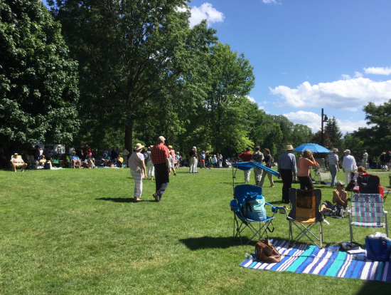 タングルウッド音楽祭の芝生席