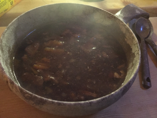 トナカイのスープです