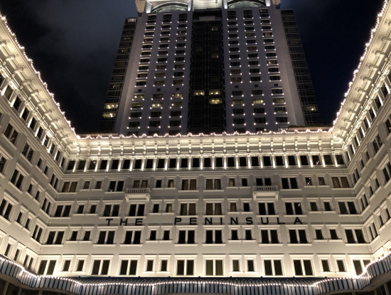 ペニンシュラホテルの夜景