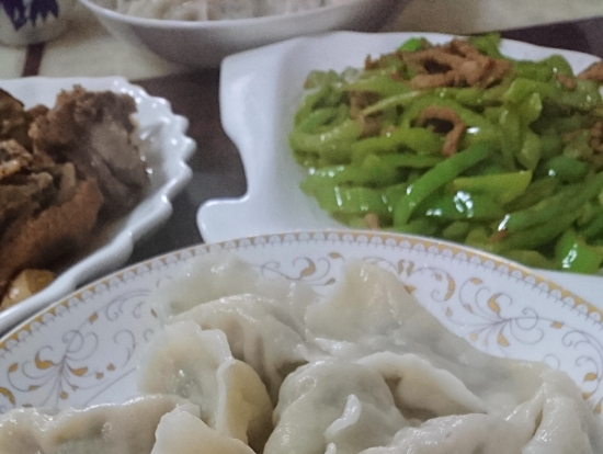 包みたて、茹でての餃子