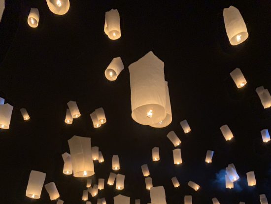 打ち上げの様子