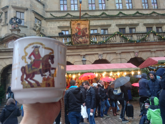 ローテンブルグのカップ(壁の絵と一緒)