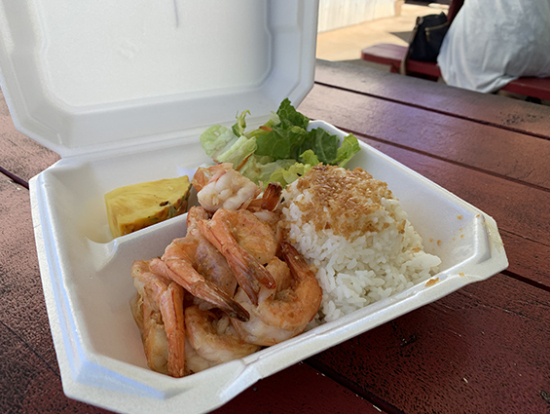 バターガーリックシュリンプ美味しかった