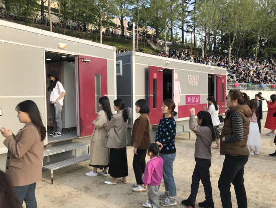 トイレ事情はこんな感じでした。比較的スムーズでした。