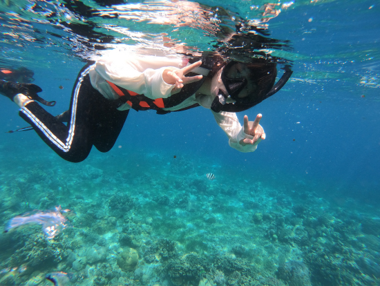 シュノーケリング最高!