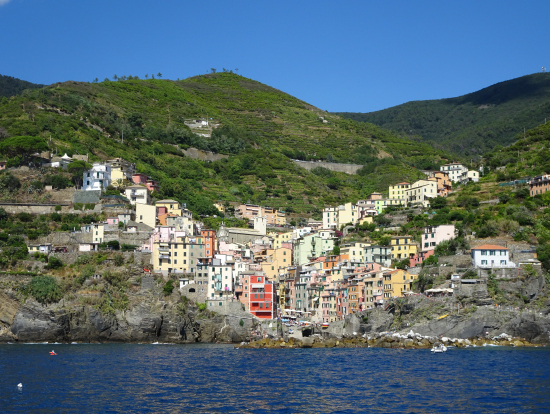 船から見たリオマッジョーレ