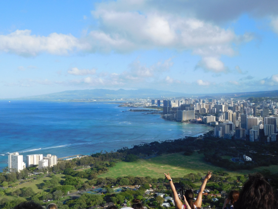 美しいダイヤモンド・ヘッドからの眺め