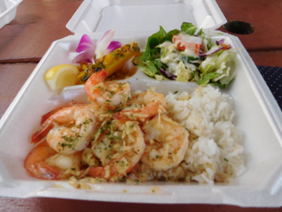 ガーリック・シュリンプ。エビが豪華。