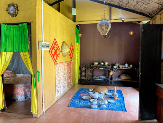 昔のマレーシアの住居。