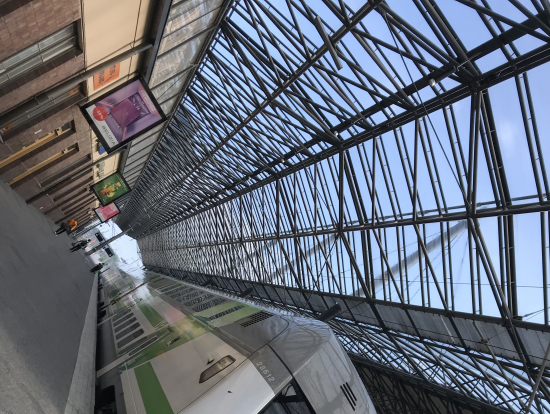 列車に乗ります。貴重な体験です!