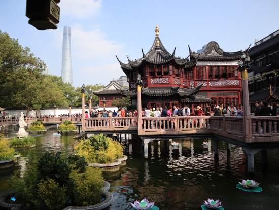 豫園商城での景色