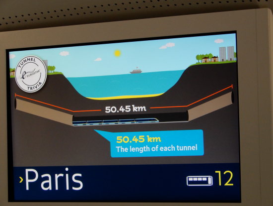 海底トンネルを通過中