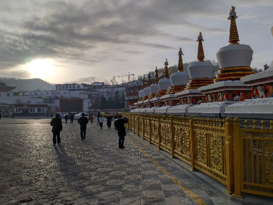 西寧、タール寺、早朝