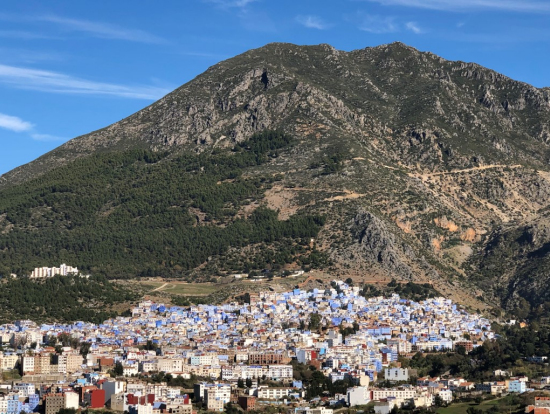 シャウエンの手前のビューポイント