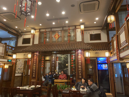 上海蟹をいただいた店