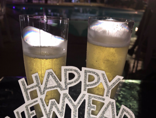 年越しのシャンパン!