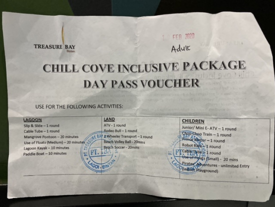 無料アクティビティバウチャー