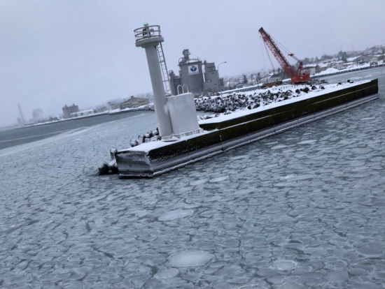 はす葉氷?流氷ぽいけど流氷ではないです。