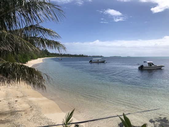カヤンゲル島。ボートに乗って帰る前。