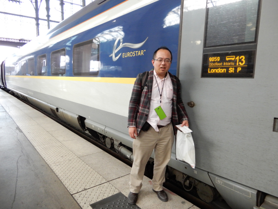 ロンドンのセント・パンクラス駅に帰ります。