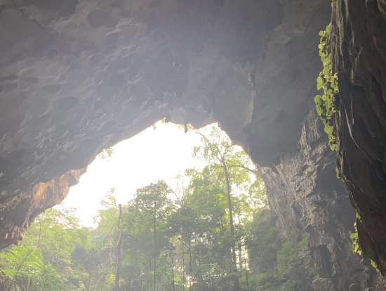 一番上にある岩戸のお寺