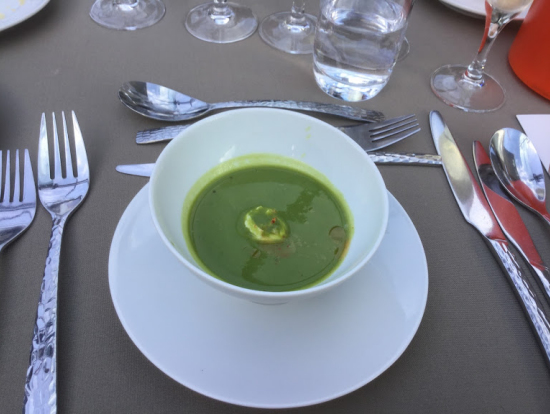 ディナーのスープ。とっても美味