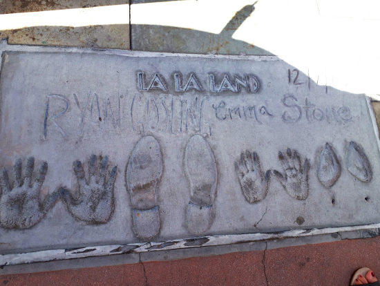 ラ・ラ・ランド主演の手形・足形