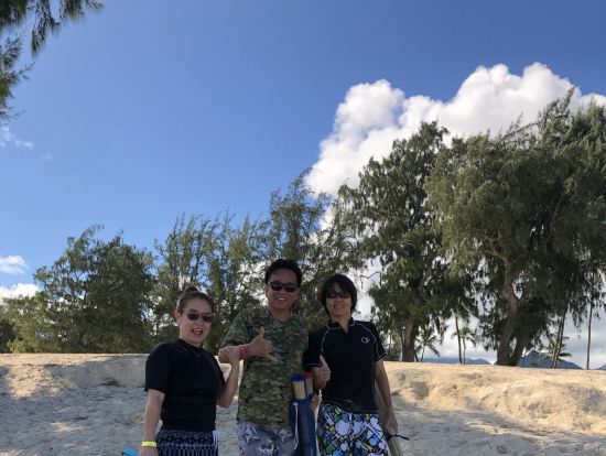 ボディーボートもできます。