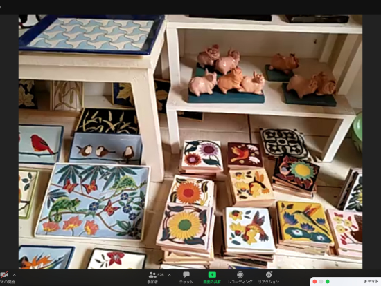 絵柄のデザインが豊富なアートタイルのお店。