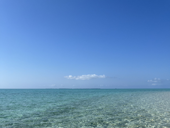 幻の島から見える海