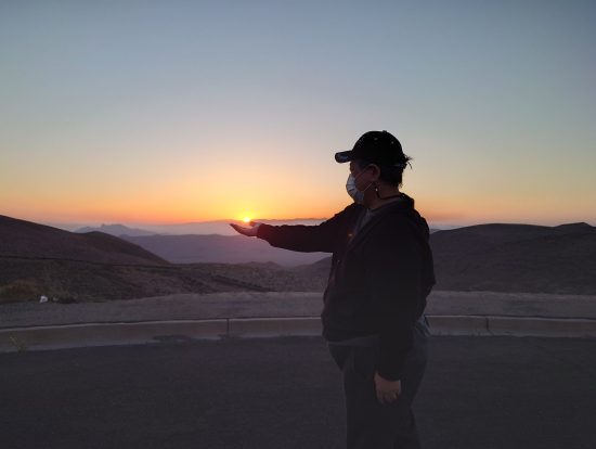 ダンテズピークでの御来光