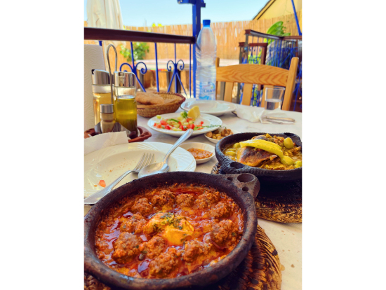 ケフタタジン(牛)とレモンとチキンのタジン