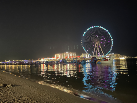 付近のビーチから