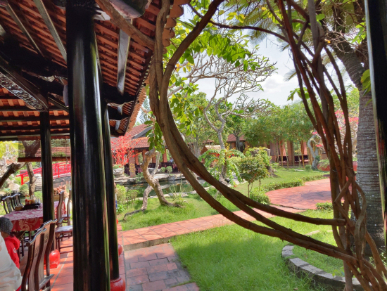 レストランの中庭