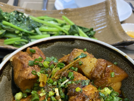 魚と豚肉の煮物