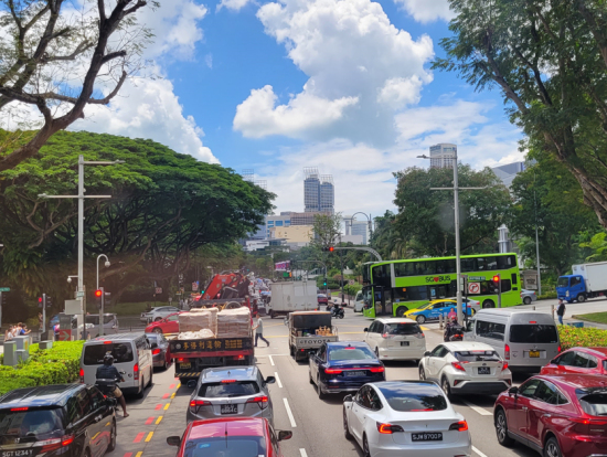 2階建てバスから