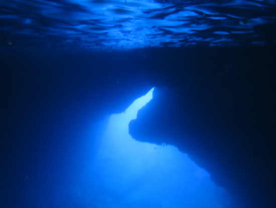 グロットの奥の方の写真