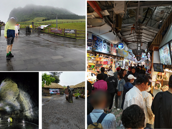 東門市場は、雨でも、大賑わい。