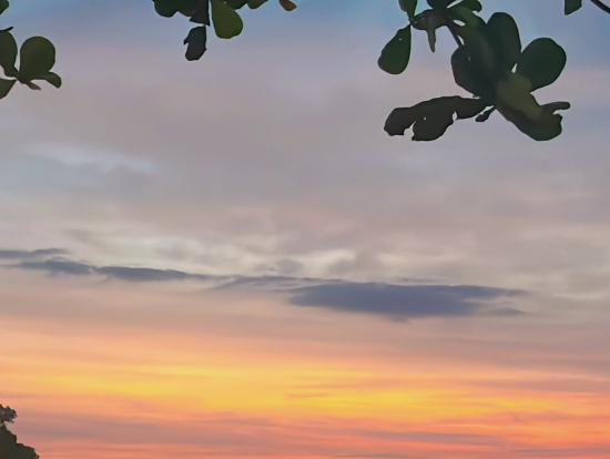 ロックバーでのサンセット