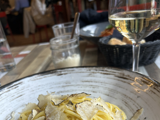 ベッラージヨのレストランでランチ