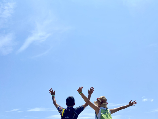 見晴らし台の少し上にある岩場にて