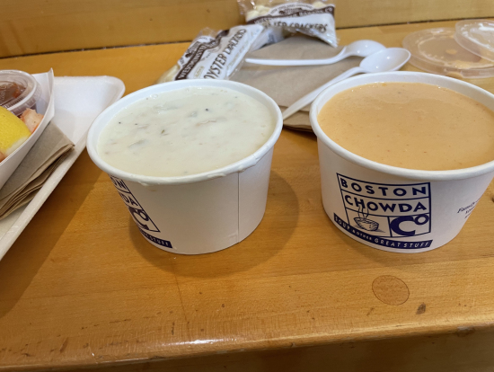 ボストンチャウダは最高です。