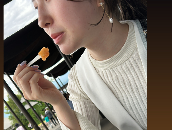 富良野ファームで夕張メロン。