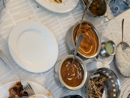 レストランの食事