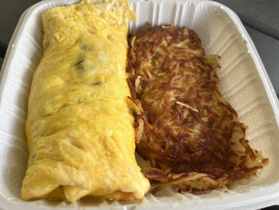 ポテトは息子が、オムレツは夫が喜んで食べました!